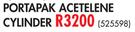 Afrox Portapak Acetelene Cylinder