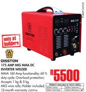 Disston 175 AMP MIG MMA DC Inverter Welder