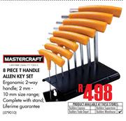 Mastercraft 8 Piece T handle Allen Key Sett