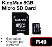KingMax 8GB Micro SD Card