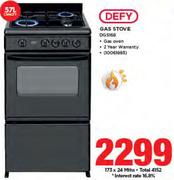 Defy 57Ltr Gas Stove DGS168