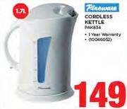 Pineware 1.7Ltr Cordless Kettle PAK834
