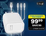Funki Charger & 3 In 1 Cable