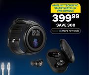 Amplify Tech Sync Smartwatch & TWS Bundle