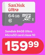 Sandisk 64GB Ultra Micro SD Card Class 10