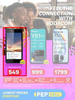PEP Cell : Feel The Connection With Vodacom (24 January - 25 February 2025), page 1