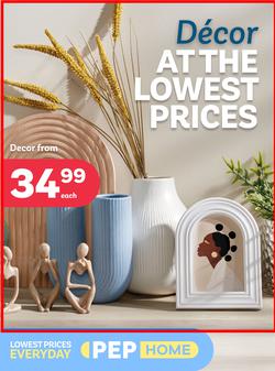 PEP Home : Decor At The Lowest Prices (30 August - 26 September 2024), page 1
