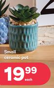 Small Ceramic Pot-Each