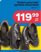 Student Prince Kids Synthetic School Shoes Sizes 9-1-Per Pair