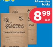 A4 Exercise Books-Each