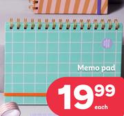Memo Pad-Each