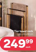3 Tier Towel Rack 42 x 24 x 82cm-Each