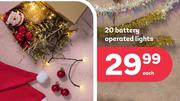 20 Battery Operated Lights-Each