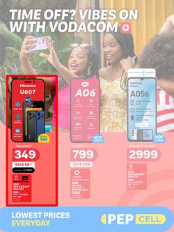 PEP Cell : Time Off? Vibes On With Vodacom (26 March - 22 April 2025), page 1