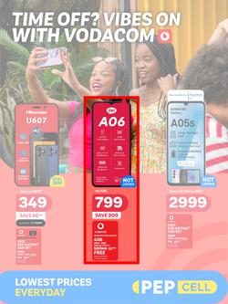 PEP Cell : Time Off? Vibes On With Vodacom (26 March - 22 April 2025), page 1