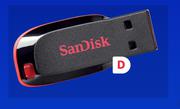 Sandisk Blade Cruzer 2.0 Flash Drive 16GB