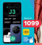 Spectra J3 Free Earpods & Screen Guard