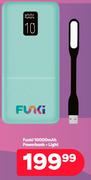 Funki 10000 mAh Powerbank + Light