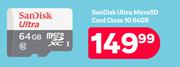 Sandisk Ultra Micro SD Card Class 10 64GB
