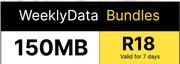 MTN Weekly Data Bundle 150MB
