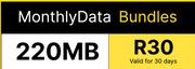 MTN Monthly Data Bundle 220MB
