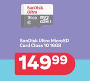SanDisk Ultra Micro SD Card Class 10 16GB