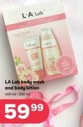 LA Lab Body Wash And Body Lotion