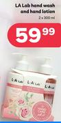 LA Lab Hand Wash And Hand Lotion-2 x 300ml