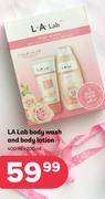 LA Lab Body Wash And Body Lotion