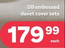 Cosy Comfort DB Embossed Duvet Cover Sets-Each