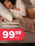 Cosy Comfort Tufted Toweling Scatter Cushion-Each
