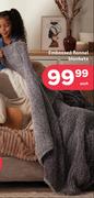 Cosy Comfort Embossed Flannel Blankets-Each