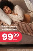 Tufted Toweling Scatter Cushion-Each