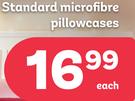 Standard Microfibre Pillowcases-Each