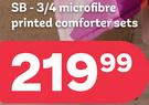 SB-3/4 Microfibre Printed Comforter Sets