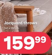 Jacquard Throws 140 x 180cm-Each