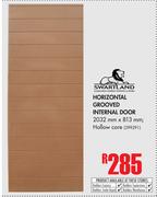 Swartland Horizontal Grooved Internal Door