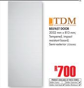 TDM Belfast Door