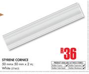 Syrene Cornice White-50 mm x 50 mm x 2m