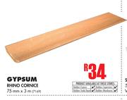 Gypsum Rhino Cornice-75 mm x 3 m