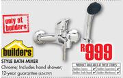 Builders Style Bath Mixer