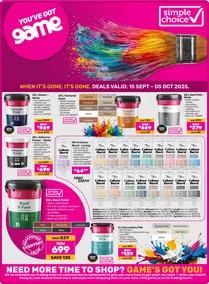 Game : Simple Choice Paint (15 September - 05 October 2025)