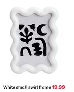 White Small Swirl Frame