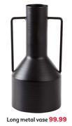 Long Metal Vase