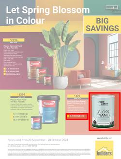 Builders : Let Spring Blossom In Colour (20 September - 28 October 2024), page 1