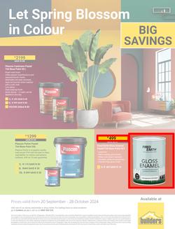 Builders : Let Spring Blossom In Colour (20 September - 28 October 2024), page 1