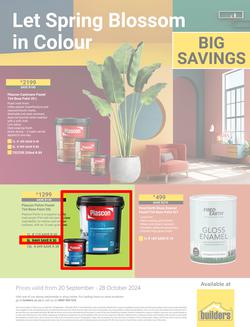 Builders : Let Spring Blossom In Colour (20 September - 28 October 2024), page 1