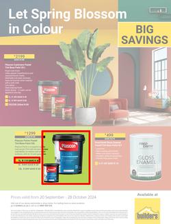 Builders : Let Spring Blossom In Colour (20 September - 28 October 2024), page 1