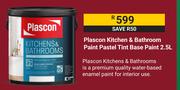 Plascon 2.5L Kitchen & Bathroom Paint Pastel Tint Base Paint