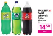 Sparletta Or Twist Soft Drink Bottles (All variants)-2Ltr Each